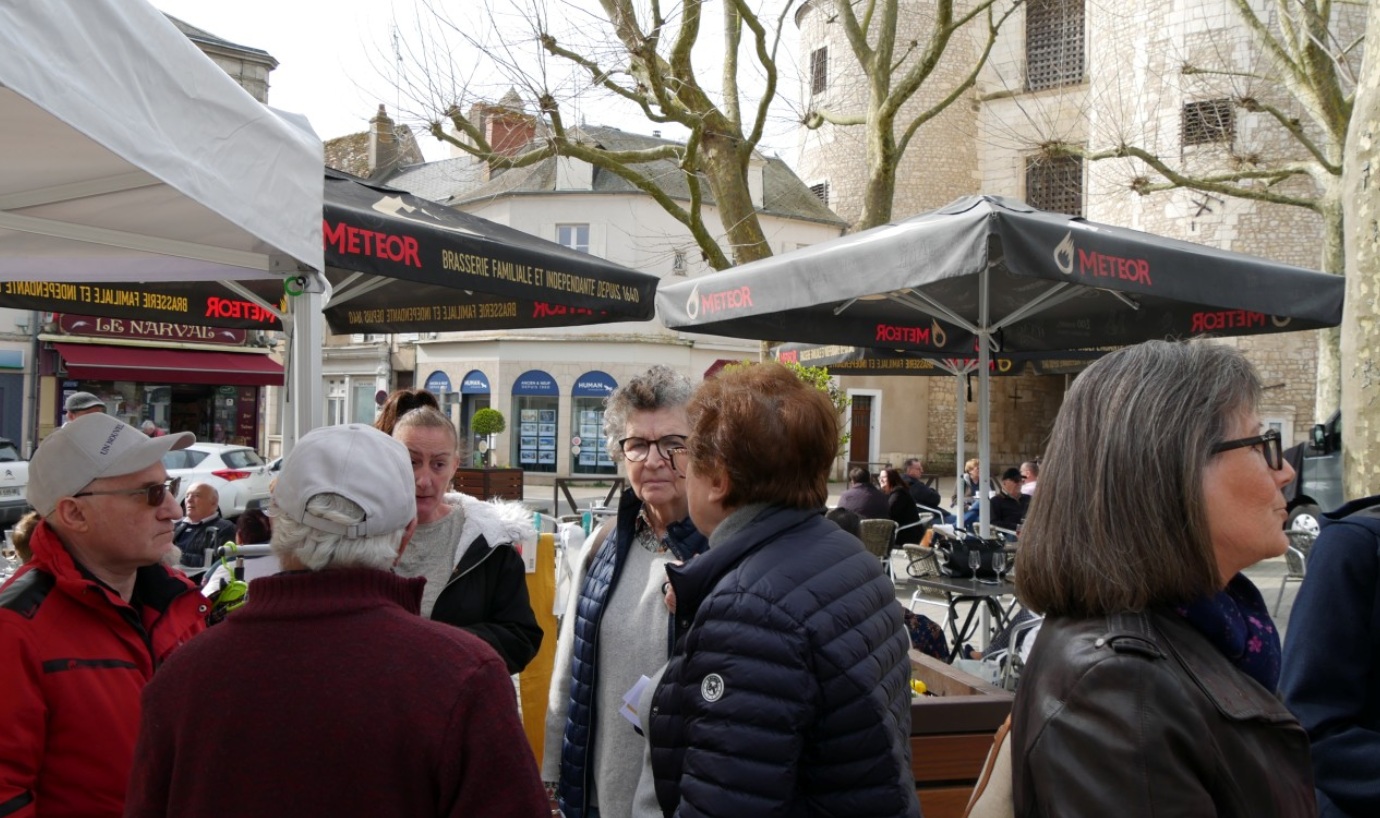 Sur le marché d'Issoudun